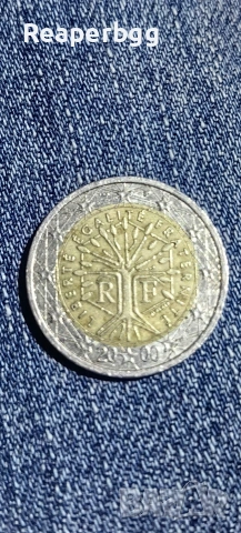 монета от 2евро (2000г.), снимка 2 - Антикварни и старинни предмети - 53579961