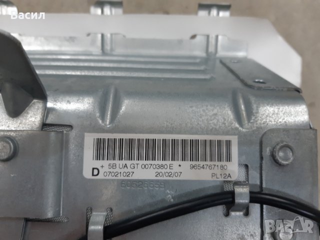 Airbag Еърбег Аирбаг на таблото Peugeot 207 cc Cabriolet 1.6 16V 120к.с Пежо 207 Кабрио 1.6 16В 120к, снимка 3 - Части - 32473804