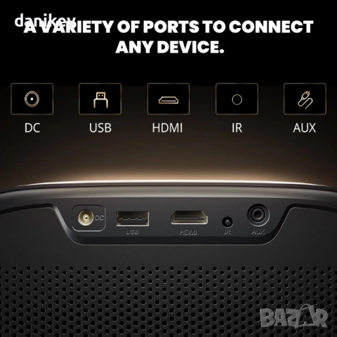 Нов проектор Etoe E3 Pro за кино и др. Netflix & Google TV Certified, снимка 3 - Плейъри, домашно кино, прожектори - 52721664