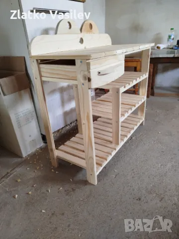 Стелаж за обувки с чекмедже , снимка 5 - Етажерки - 49273484