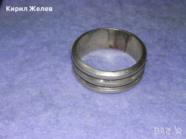 КРАСИВА ВИНТИДЖ СТИЛ СРЕБЪРНА ХАЛКА ОКСИДИРАНО СРЕБРО 925 ПРЪСТЕН РЪЧНА МАЙСТОРСКА ИЗРАБОТКА 40513, снимка 8 - Пръстени - 43221582