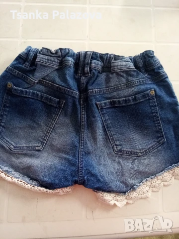 Детски къси  дънки 152 см, снимка 2 - Детски панталони и дънки - 50807298