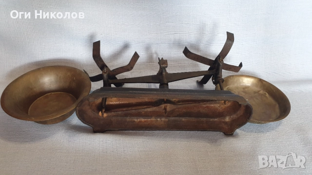 Антична чугунена везна тип "Робервал", снимка 6 - Антикварни и старинни предмети - 51708615