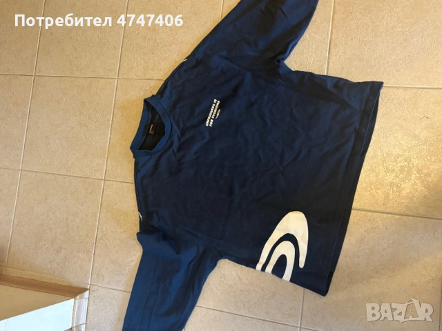 Синя vintage блуза, снимка 2 - Блузи - 53608518