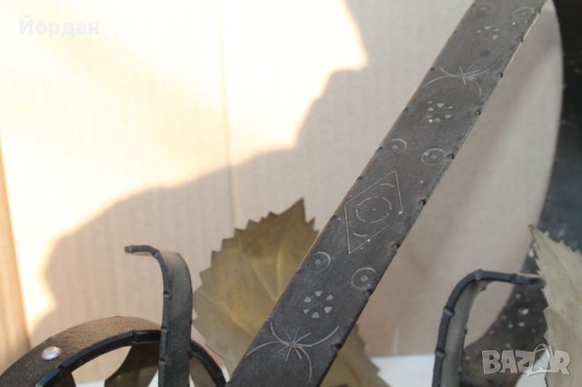 Стойка за бутилка шампанско от ковано желязо, снимка 8 - Антикварни и старинни предмети - 43516803