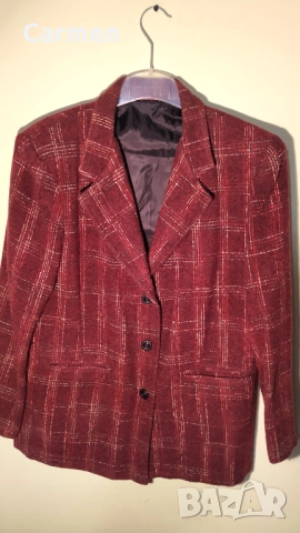 Червено българско сако, снимка 8 - Сака - 52429778