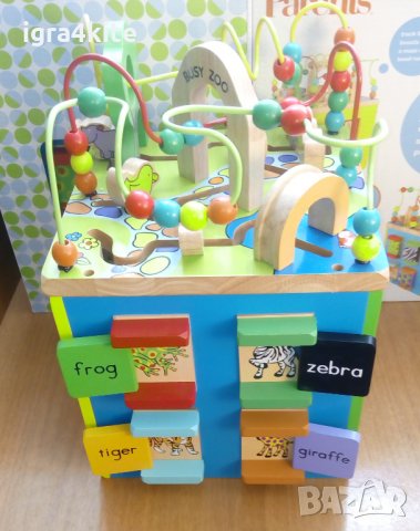Огромен дървен мултифункционален интерактивен занимателен сортер, снимка 11 - Образователни игри - 26626674
