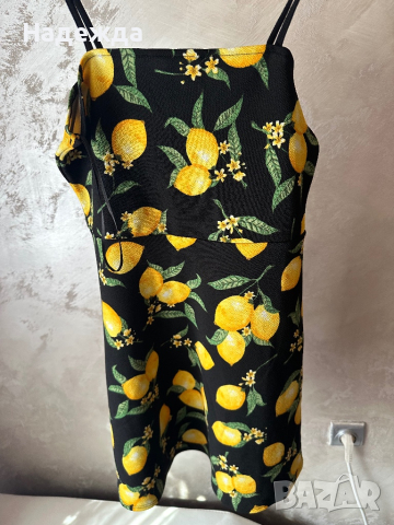 Уникална рокля на лимони H&M, снимка 1 - Рокли - 44873999