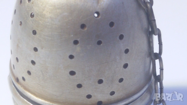 Ретро цедка/яйце за чай с чашка, снимка 4 - Антикварни и старинни предмети - 51708921