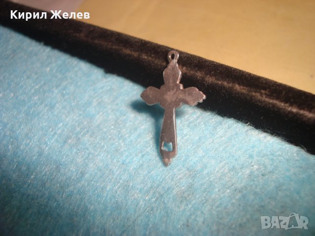 СТАРО СРЕБЪРНО КРЪСТЧЕ КРАСИВО ОРНАМЕНТИРАНО СРЕБРО 900 КРЪСТ 25208, снимка 2 - Колиета, медальони, синджири - 34635391