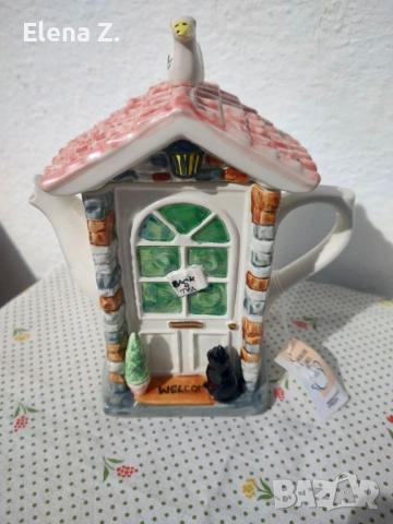 Ретро чайник The Door на Swineside Teapottery - минимална забележка, снимка 3 - Декорация за дома - 53569872