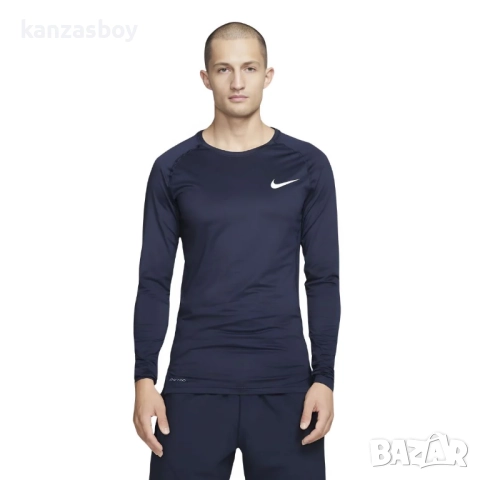 NIKE PRO LONGSLEEVE - мъжка фитнес блуза ХЛ, снимка 2 - Блузи - 52553031