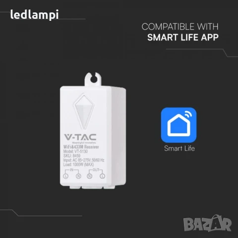 WiFi Приемник За Кинетични Ключове И Дистанционно, снимка 2 - Други - 50698590