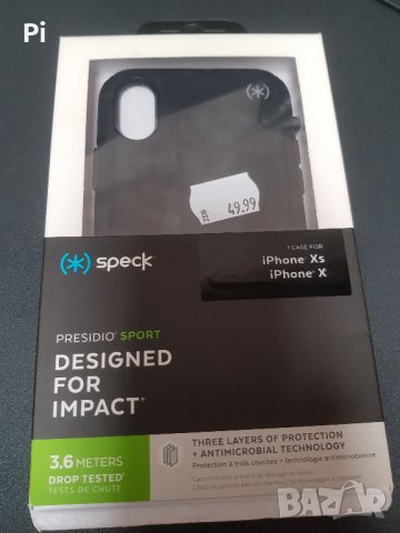 Протектор Speck Presidio Sport iPhone XS/X Black/Grey