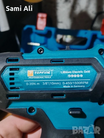 Заглавие: Акумулаторен винтоверт Topfine 48V – Пълен комплект с аксесоари