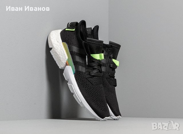 маратонки  Adidas POD-S3.1 Black Green номер 43-44, снимка 8 - Маратонки - 40283560