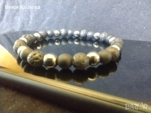  еластична гривна с естествени камъни, снимка 3 - Гривни - 50643233