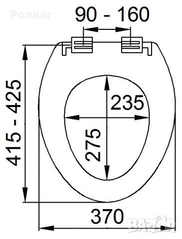 Тоалетен капак Карина със забавено падане, снимка 2 - Други - 29520730