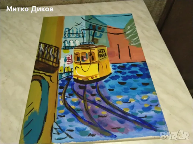 Картина пейзаж акрилни бои СДП 22-30х40см, снимка 4 - Декорация за дома - 50303447