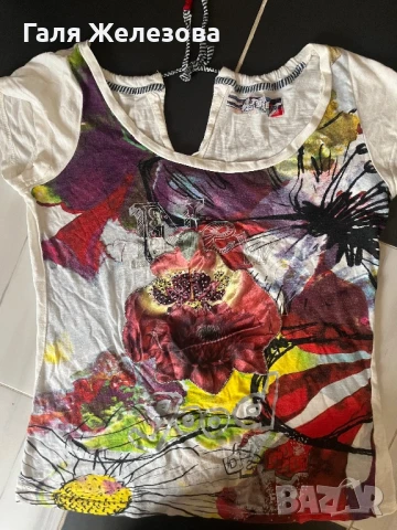 Desigual-дамска тениска, снимка 2 - Тениски - 51427546