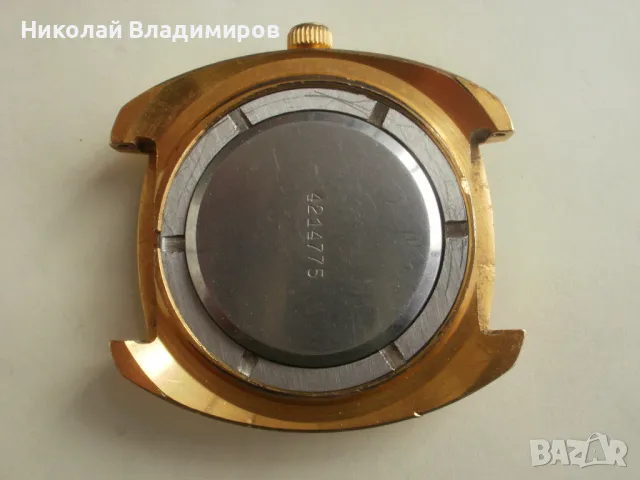 Заря голям 40 мм. руски мъжки часовник позлатен , снимка 6 - Мъжки - 49180760