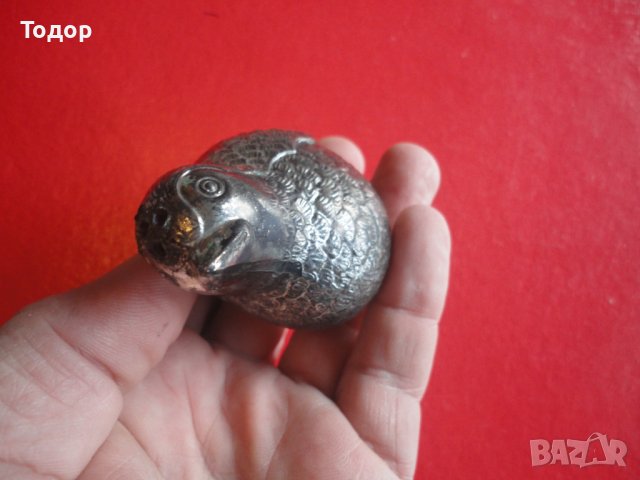 Невероятна бронзова солница пиперница врабче 1, снимка 5 - Аксесоари за кухня - 43523649