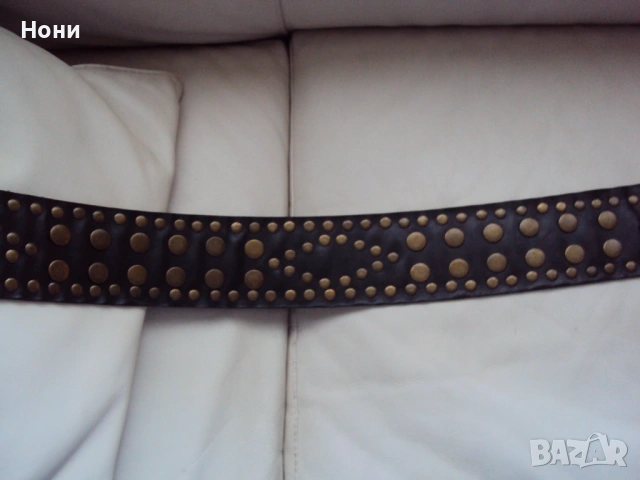 Атрактивен колан от естествена кожа с медна катарама, снимка 3 - Колани - 53524950
