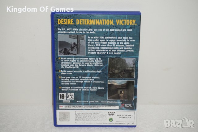 Игра за PS2 SOCOM: US Navy SEALs С Оригинална Кутия и Оригинален микрофон със слушалка, снимка 4 - Игри за PlayStation - 43824933