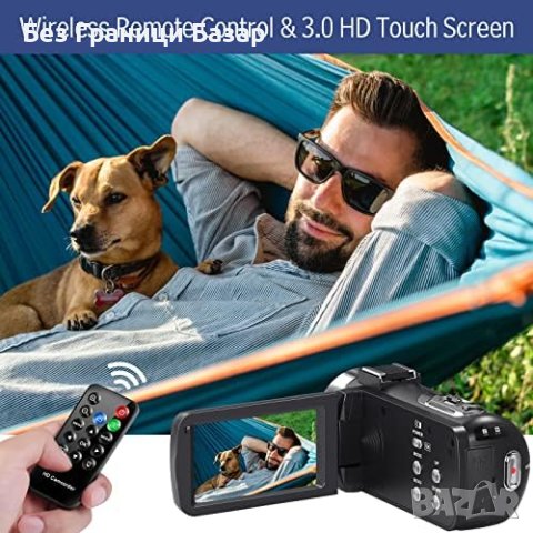 Нова 4K 48MP Видеокамера IR Нощно Виждане 18x zoon +2 Батерии, снимка 7 - Фотоапарати - 43500558