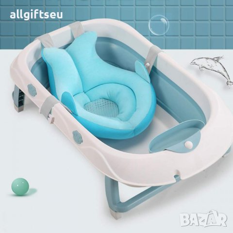 Подложка за къпане на бебе - за вана с пълнеж - розово и синьо, снимка 3 - Други - 40397395