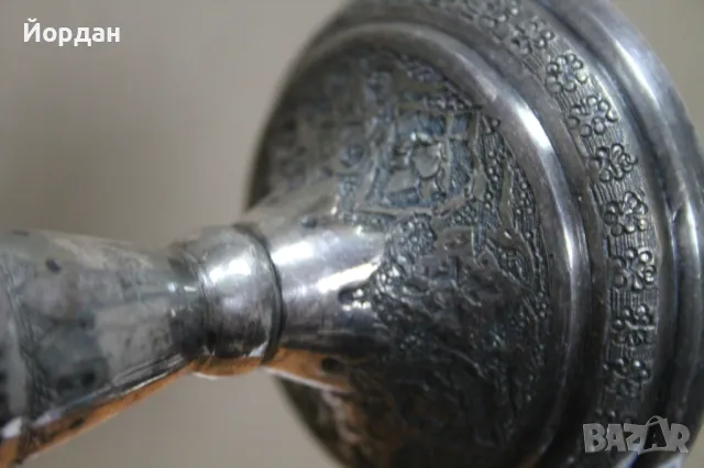 1 чифт сребърни свещници от царска Русия, снимка 14 - Антикварни и старинни предмети - 49212286