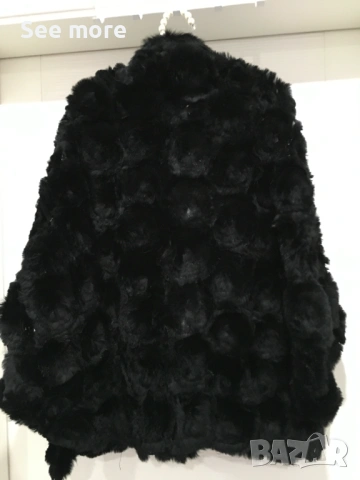 Палто от заешка кожа LAPIN с флорални мотиви, снимка 7 - Палта, манта - 53179180