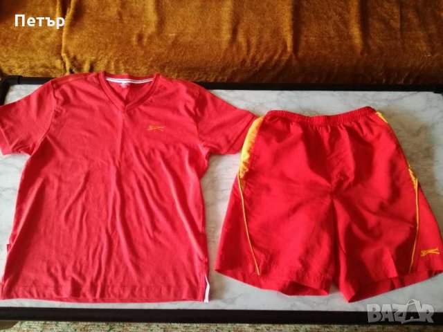 Продавам детски комплект(червено-жълт) -Slazenger original, снимка 2 - Детски комплекти - 28833425