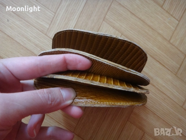 Нов кожен портфейл от едно време, естествена кожа портмоне, соц, ретро, винтидж, старинен, снимка 7 - Портфейли, портмонета - 53134846