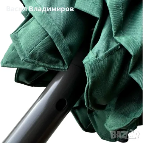 Градински ЧАДЪР С МАНИВЕЛА 230 см диаметър, снимка 3 - Градински мебели, декорация  - 50152767