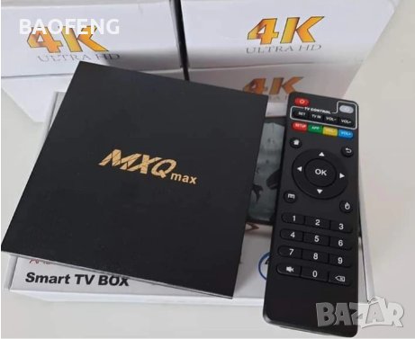 !Промоция Нови 4GB RAM/32GB GMXQ MAX четиряден процесор 2GHZ Android 11.1 TV BOX 4K WiFi Smart Tv, снимка 8 - Геймърски - 39338682