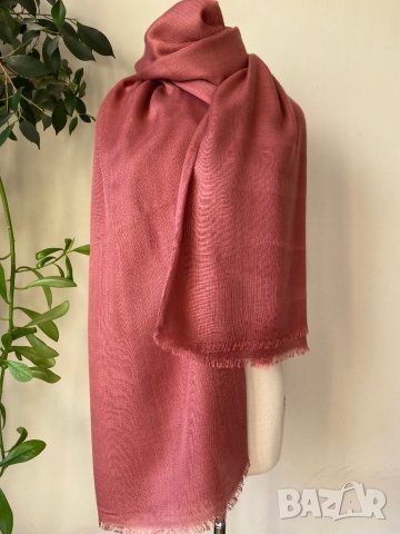 Розов шал, цвят пепел от рози/ тънък шал