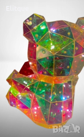 Светещо коледно мече с ефектен дизайн – празнична магия в кутия, снимка 5 - Подаръци за жени - 52832175