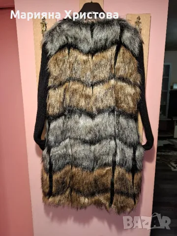 Дамско пухено палто, снимка 4 - Палта, манта - 48368524