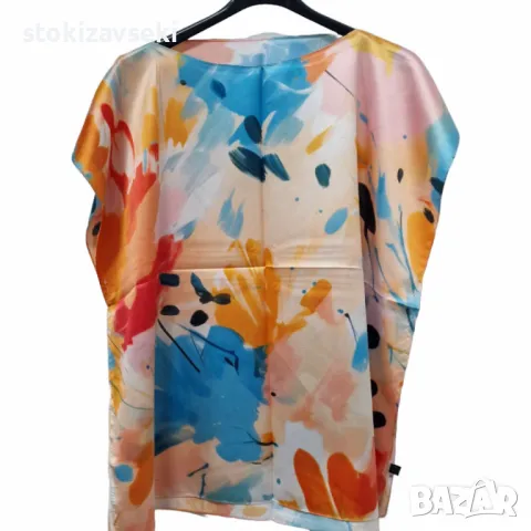 Луксозна плажна туника от 100% коприна – стил и комфорт за летните дни, снимка 1