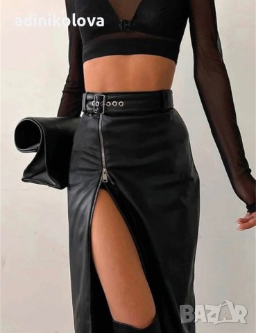 Нова кожена пола, снимка 4 - Поли - 42974131