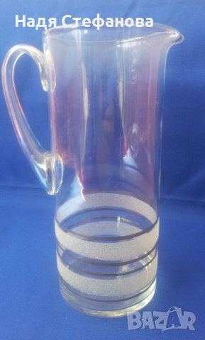 Комплект ретро чаши и кана за алкохол, чашите са 6 бр/посипка, златни кантове/, снимка 5 - Други ценни предмети - 39984218