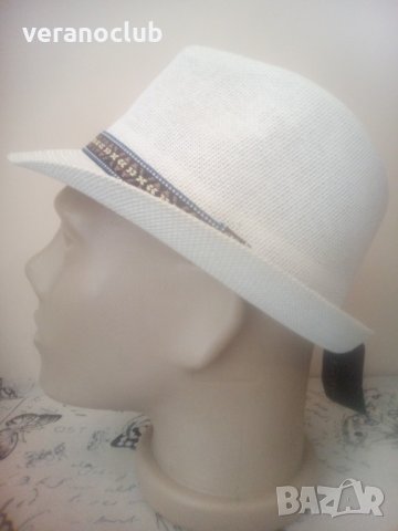 Бяло лятно бомбе 58 см, снимка 2 - Шапки - 33402780