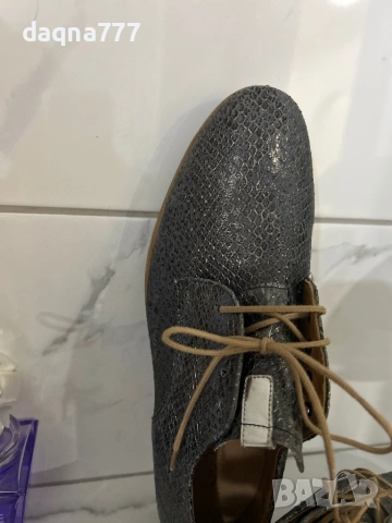 Естествена кожа Gabor обувки/ оксфордки 41-42 но, снимка 2 - Дамски елегантни обувки - 52544443