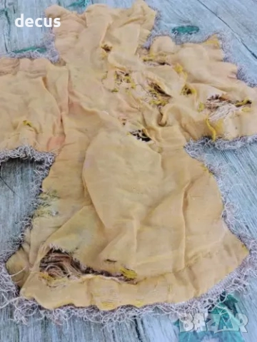 Старинно покривало за чаша на православен свещеник с метални нишки от 19-ти век, снимка 5 - Антикварни и старинни предмети - 51463571