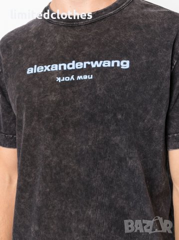ALEXANDER WANG Acid Wash Logo Print Мъжка / Дамска Тениска size S и XL, снимка 6 - Тениски - 36940053