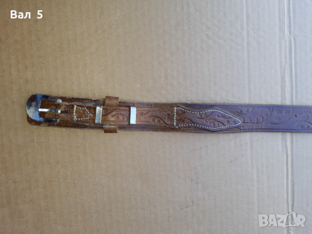 Стар красив дамски кожен колан СБХ, снимка 3 - Колани - 36421217