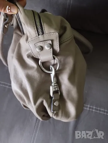 Бежова чанта Picard-естествена кожа., снимка 3 - Чанти - 49125549