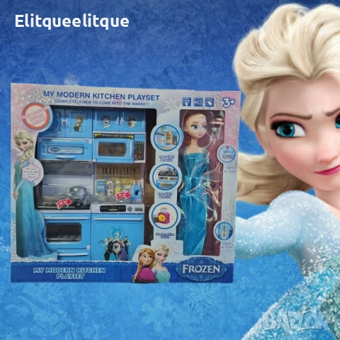 Детски кухненски комплект „Елза - Замръзналото кралство“ – My Modern Kitchen Playset, снимка 5 - Кукли - 52242716