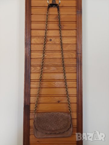 Дамска кафява чанта Mango, снимка 4 - Чанти - 38113293